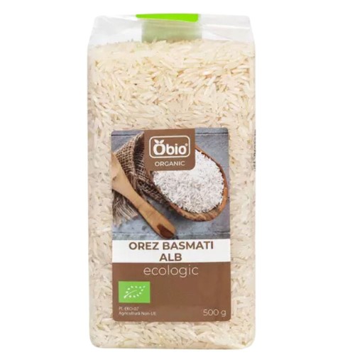 Orez Basmati Alb, 500g, Obio