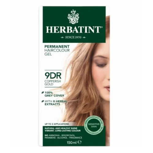 Vopsea Pentru Par Blond Cupru Auriu, 9Dr, Herbatint