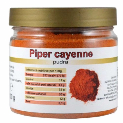 Piper Cayenne Macinat, 100g, Deco Italia