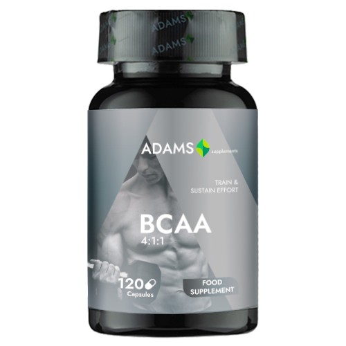 BCAA 4:1:1 2000mg, 120cps, Adams Supplements