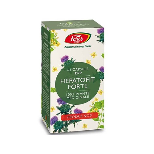 Hepatofit Forte cu Fosfolipide Naturale 63cps Fares