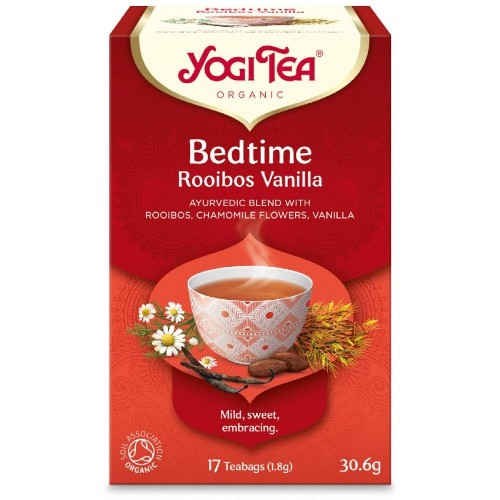 Ceai Bedtime Seara Rooibos Vanilla, Eco 17 plicuri, Yogi Tea
