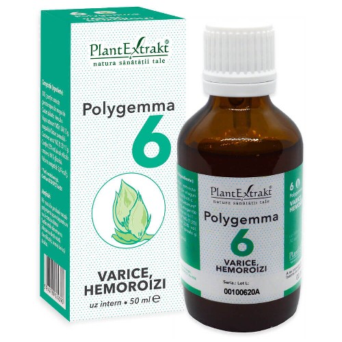 Polygemma 6 - Varice, Hemoroizi - 50ml PlantExtrakt