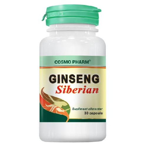 Ginseng Siberian 500mg, 30cps, Cosmopharm