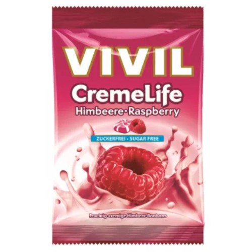 Bomboane Creme Life Clascic cu Cirese, fara zahar, 90g, Vivil