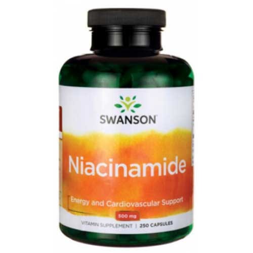 Vitamina B3 (niacinamida) 500mg 250cps, Swanson