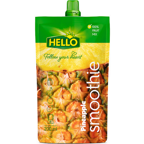 Smoothie de Ananas, 200ml, Hello