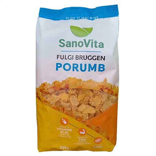 Fulgi de Porumb Bruggen, 225gr, SanoVita