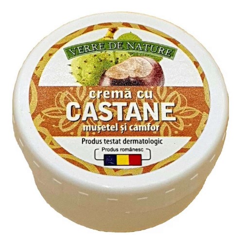 Crema Castane Musetel Camfor, 20g, Verre De Nature