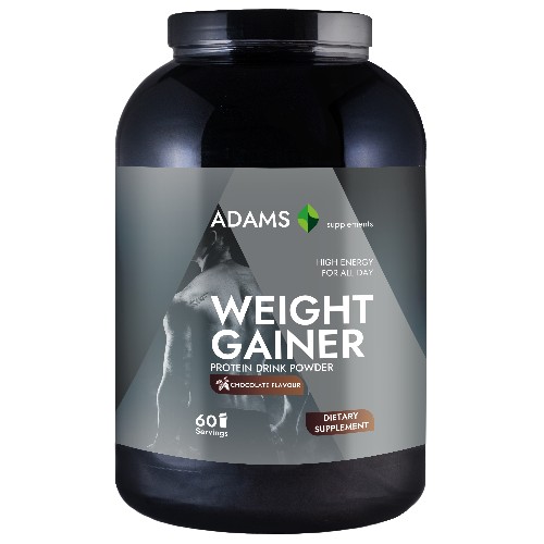 Weight Gainer (ciocolata), 3000g, Adams Supplements