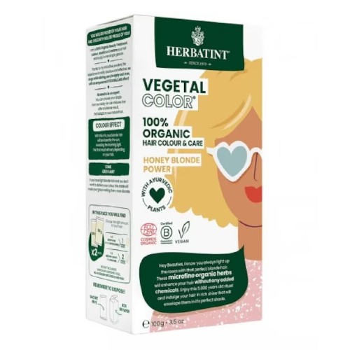 Vopsea de par Vegetal Color Honey Blond Power, 100 g, Herbatint